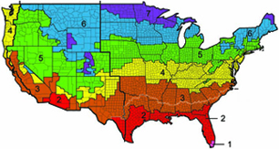 DoE Climate Zone Map